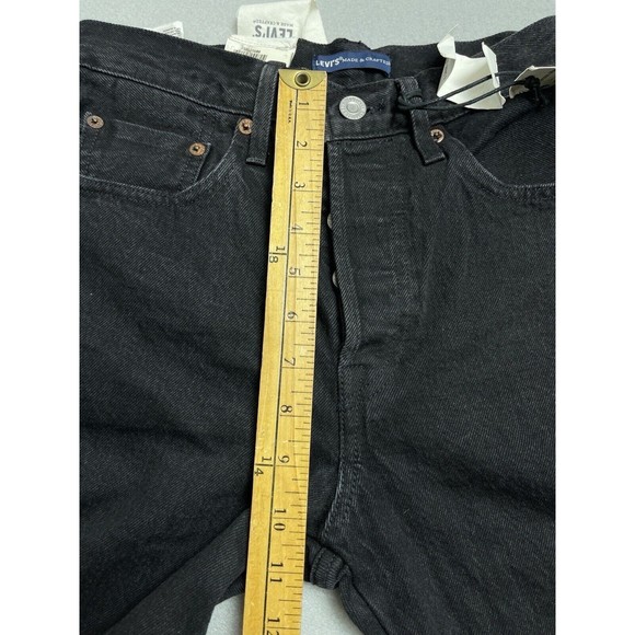 $188 Levi's 501 Jeans 27x28 Made & Crafted Selvedge High Rise Skinny Embroidered - Picture 10 of 15